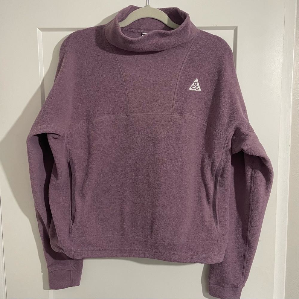 Nike ACG Wolf Tree UltraSoft Fleece Women's Pullover Top Medium